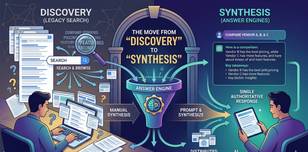 Beyond the Click: Why the Shift from SEO to AEO is the End of the "Ten Blue Links" Era